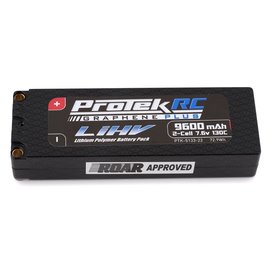 Protek RC PTK-5133-22  ProTek RC 2S 130C Low IR Si-Graphene + HV LiPo Battery (7.6V/9600mAh) w/5mm Connectors (ROAR Approved)