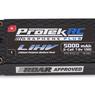 Protek RC PTK-5102-22 2S 130C Low IRHV Shorty LiPo Battery 7.6V 5000mAh w/5mm