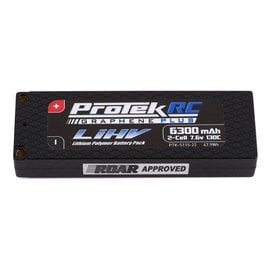 Protek RC PTK-5115-22  ProTek RC 2S 130C Low IR Si-Graphene + HV LCG LiPo Battery (7.6V/6300mAh) w/5mm Connectors (ROAR Approved)
