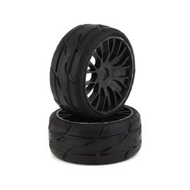 GRP Tyres GRPGTX03-XM5  GRP GT - TO3 Revo Belted Pre-Mounted 1/8 Buggy Tires (Black) (2) (XM5) w/FLEX Wheel