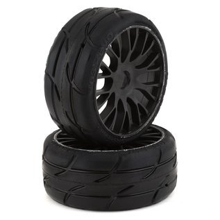 GRP Tyres GRPGTX03-XM5  GRP GT - TO3 Revo Belted Pre-Mounted 1/8 Buggy Tires (Black) (2) (XM5) w/FLEX Wheel
