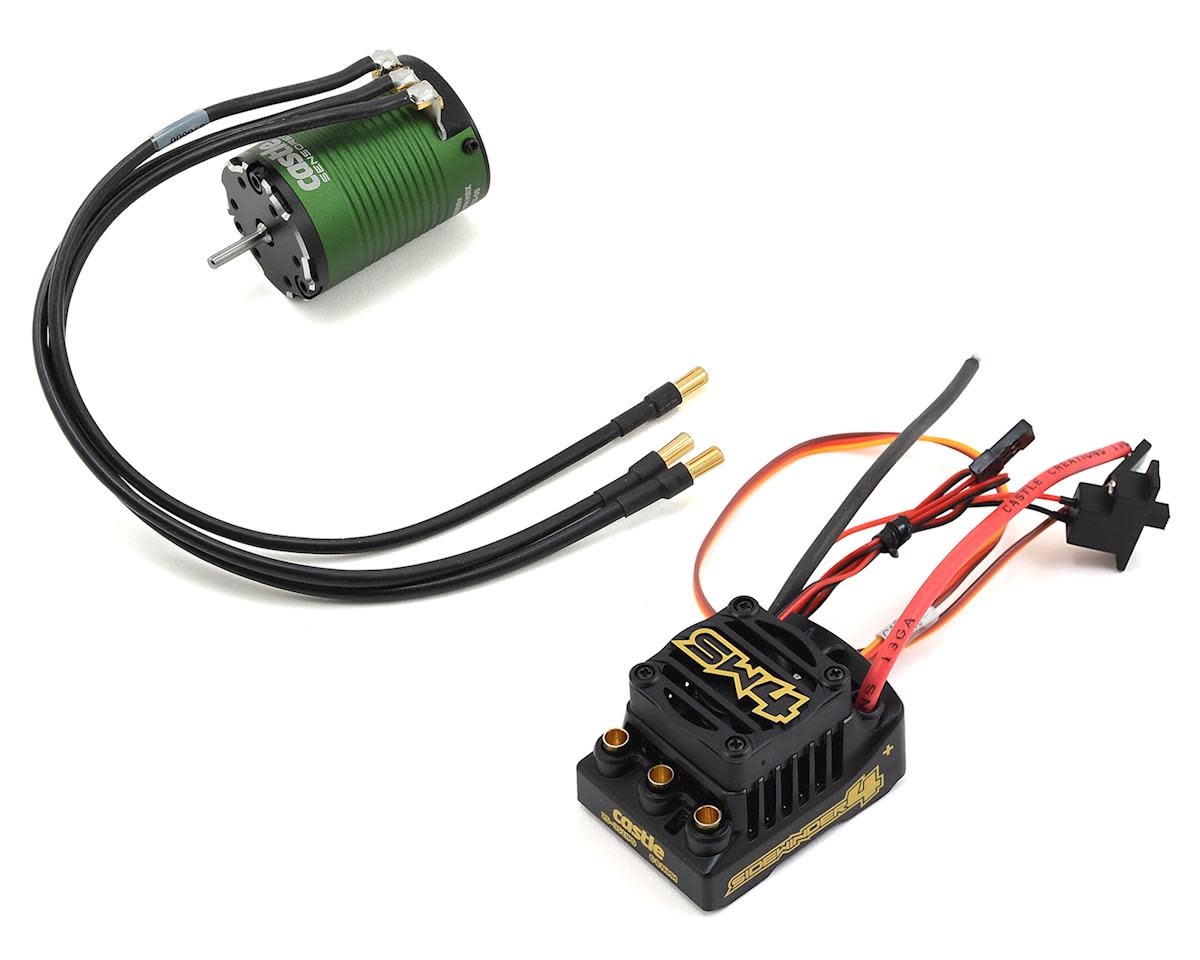 CSE010-0164-04 Castle Creations Sidewinder SW4 Waterproof 1/10 ESC/Motor Combo w/1406 (7700kV