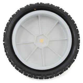 Schumacher U6801 2.2 Pre-Mounted Front Cut Stagger 2wd Buggy Tires Yellow (2)