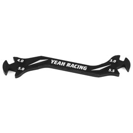 Yeah Racing YEA-YT-0197BK  Black Yeah Racing Aluminum Turnbuckle Wrench (Black) (3, 4, 5, 5.5mm)