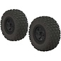 Arrma AR550042  Black 1/10 dBoots Fortress SC 2.2/3.0 Pre-Mounted Tires, 14mm Hex (2)