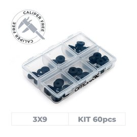 OfficinaRC OFC-SS-39KIT  Officinarc Alu Smart Shim 3X9 MM Kit - (60)