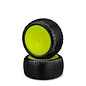 J Concepts JCO3180-201021  JConcepts Pin Swag 2.2" Mounted Rear Buggy Carpet Tires (Yellow) (2) (Pink) w/12mm Hex 3180201021