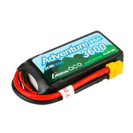 Gens Ace GEA36003S60X6  Gens Ace Adventure High Voltage 3600mAh 3S1P 11.4V 60C Lipo Battery With XT60 Plug