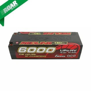 Gens Ace GEA60004S13D5  Gens Ace Redline Series 6000mAh 15.2V 130C 4S1P HardCase HV Lipo Battery