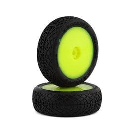 J Concepts JCO4002-2211  JConcepts Mini-B Ellipse Pre-Mounted Front Tires (Yellow) (2) (Green)