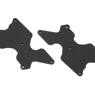 Team Associated ASC81542  Team Associated RC8B4/RC8B4e Factory Team Carbon Rear Arm Inserts (2) (2.0mm)