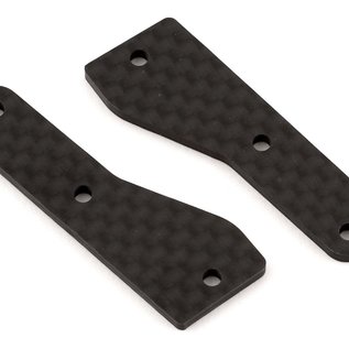 Team Associated ASC81537  Team Associated RC8B4/RC8B4e Factory Team Carbon Front Upper Arm Inserts (2) (2.0mm)