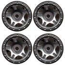 Power Hobby PHBPHSCX2409GRAY  1.0" Axial SCX24 C10 Jeep Deadbolt Aluminum Beadlock Wheels, Gray