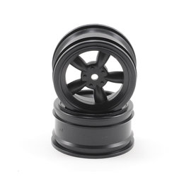 HPI HPI3816  Black Vintage 5-Spoke Wheels 26mm (0mm Offset) (2) VTA