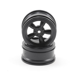 HPI HPI3816  HPI 12mm Hex 26mm  Vintage 5-Spoke Wheel (2) (0mm Offset) (Black)