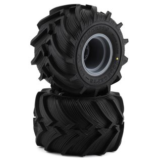J Concepts JCO3084-40910  Silver Fling Kings Pre-Mounted All Terrain Tires (2) on 3423S Wheels 308440910