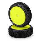 J Concepts JCO3108-201011  JConcepts Fuzz Bite LP 4wd Front Tire, Pink Compound, 3353Y Wheel (2) 3108201011