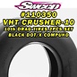 SWEEP SWP110350  Sweep 10th Drag VHT Crusher-10 Belted tire Black Dot HARD Comp 2pc set