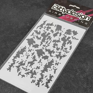 Bittydesign BDYSTC-017  Bittydesign Vinyl Paint Stencil (Digital Camo)