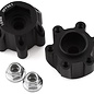 J Concepts JCO2402  18mm Offset Tribute 12mm Aluminum Hex Adaptor (Black) (2)