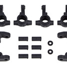 Team Associated ASC91985  Team Associated RC10B6.4 -1mm Scrub Caster and Steering Blocks, carbon