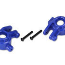 Traxxas TRA9037X Blue Extreme Heavy Duty Steering Blocks (2) for Rustler 4x4 , Hoss , Slash 4x4