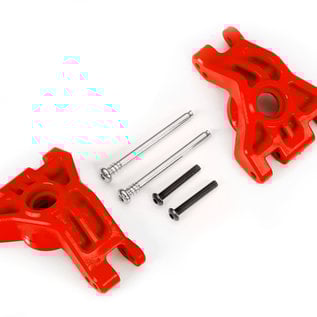 Traxxas TRA9050R  Red Extreme Heavy Duty Hub Carriers (2)  for 9080 Suspension Upgrade Kit fits Hoss Rustler Slash Stampede 4X4