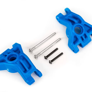 Traxxas TRA9050X  Blue  Extreme Heavy Duty Hub Carriers (2)  for 9080 Suspension Upgrade Kit fits Hoss Rustler Slash Stampede 4X4