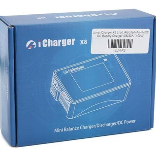 iCharger JUN-X8  iCharger X8 Lilo/LiPo/Life/NiMH/NiCD DC Battery Charger (8S/30A/1100W)