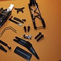 Trap OMB Design OMB1007  O.M.B 1007 v3 AE 6.1,6.2,6.3 series DC6.1.2.3 Chassis Kit w/Pro Adust Wheelie Bar, trans height shim kit, rear sway bar wire