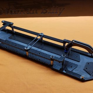 Trap OMB Design OMB1007  O.M.B 1007 v3 AE 6.1,6.2,6.3 series DC6.1.2.3 Chassis Kit w/Pro Adust Wheelie Bar, trans height shim kit, rear sway bar wire