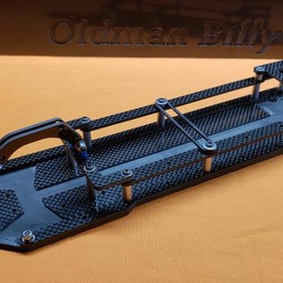 Trap OMB Design OMB1007  O.M.B 1007 v3 AE 6.1,6.2,6.3 series DC6.1.2.3 Chassis Kit w/Pro Adust Wheelie Bar, trans height shim kit, rear sway bar wire