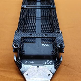 Trap OMB Design OMB1007  O.M.B 1007 v3 AE 6.1,6.2,6.3 series DC6.1.2.3 Chassis Kit w/Pro Adust Wheelie Bar, trans height shim kit, rear sway bar wire