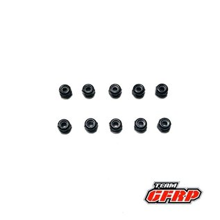 GFRP GFR-6009-BL  4-40 locknut 3\16 Hex - Black