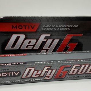 MOTIV MOV2050  Defy Grey Graphene 2S 7.6v 6000Mah 100C LiPo Ultra Low CG Battery 5mm Bullets