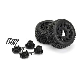 Proline Racing PRO10161-10  Street Fighter SC 2.8" LP Mounted Street Tires (2) Stampede/Rustler