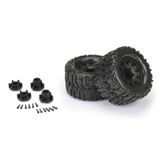Proline Racing PRO10168-10  Black Trencher MT 2.8" M2 HP Belted Mounted Truck Tires (2) (B)