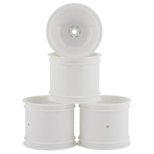 J Concepts JCO3416W  JConcepts 12mm Hex 2.2" Super Dish Rear Wheel (White) (4) (Rustler/Stampede)