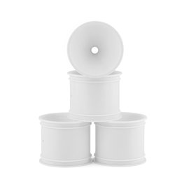 J Concepts JCO3418W  White 2.2" Bearing Front Stadium Truck Wheels (4) (RC10T/T2/T3/GT)