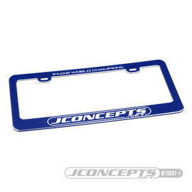 J Concepts JCO11001-1  JConcepts Aluminum License Plate Frame - Blue 110011