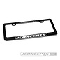 J Concepts JCO11001-2  JConcepts Aluminum License Plate Frame - Black 110012