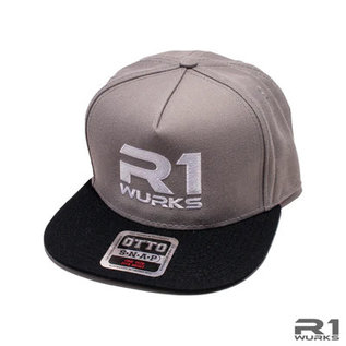 R1wurks R1 090044-2  R1 Wurks Premium Snapback Hat-Grey