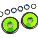 Traxxas TRA9461G  Green Aluminum Wheelie Bar Wheels Bandit Rustler Stampede 2WD  (2)