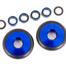 Traxxas TRA9461X  Blue Aluminum Wheelie Bar Wheels Bandit Rustler Stampede 2WD  (2)