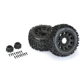 Proline Racing PRO1178-10  1/8 Badlands MT 3.8" Raid Mounted Tires (2) (F/R)