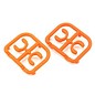Xray XRA305242 3.5mm Orange Composite Drive Shaft Replacement Cap (4)