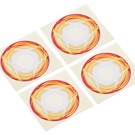 Xray XRA397351  Xray XT8 Wheel Stickers - Die-Cut - Orange