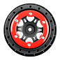 Proline Racing PRO2714-04  Split Six Front SC 2.2"/3.0" Red/Black Wheels (2)