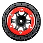 Proline Racing PRO2715-04  Split Six Rear SC 2.2"/3.0" Red/Black Wheels (2)