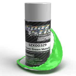 Spaz Stix SZX00329  Clover Green Metallic Aerosol Paint, 3.5oz Can